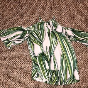 Floral off the shoulder blouse